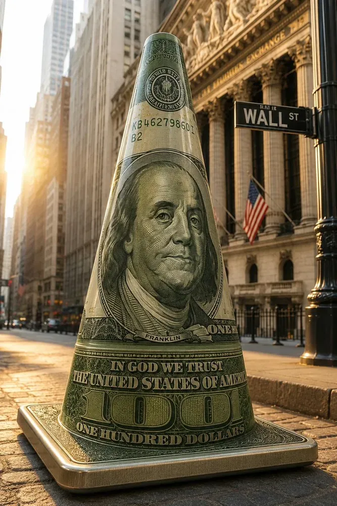 Hundred dollar bill cone